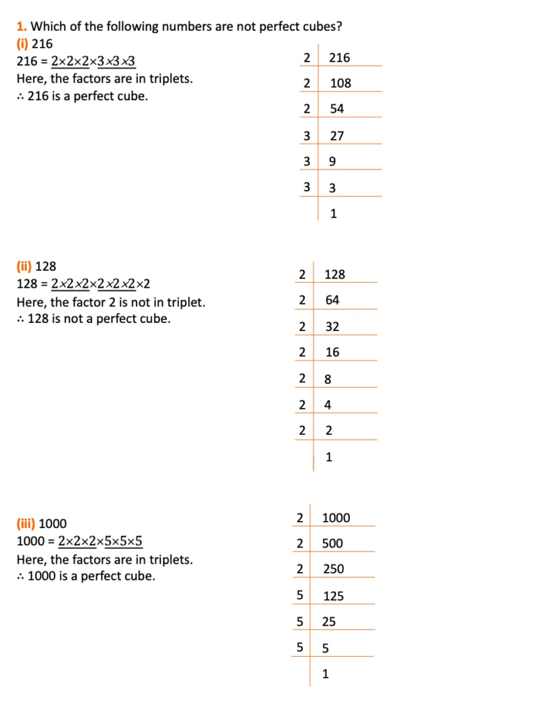 class 8 maths chapter 6 exercise 6.1 question 1