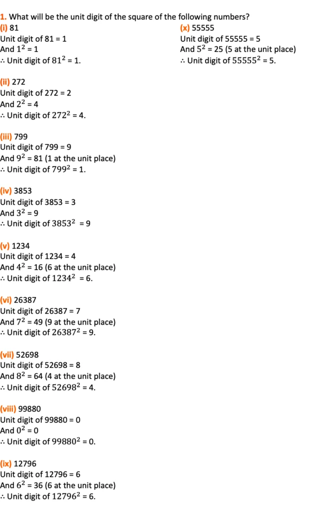 class 8 maths chapter 5 exercise 5.1 question 1