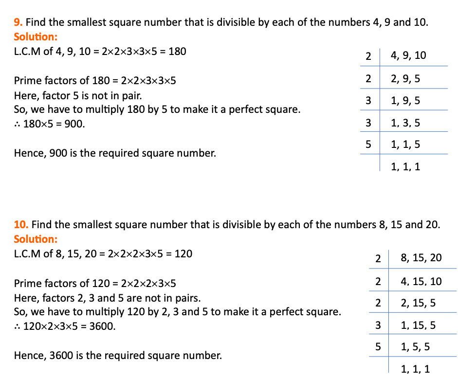 class 8 maths chapter 5 exercise 5.3 question 9,10