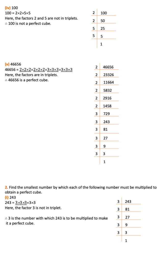 class 8 maths chapter 6 exercise 6.1 question 1, 2