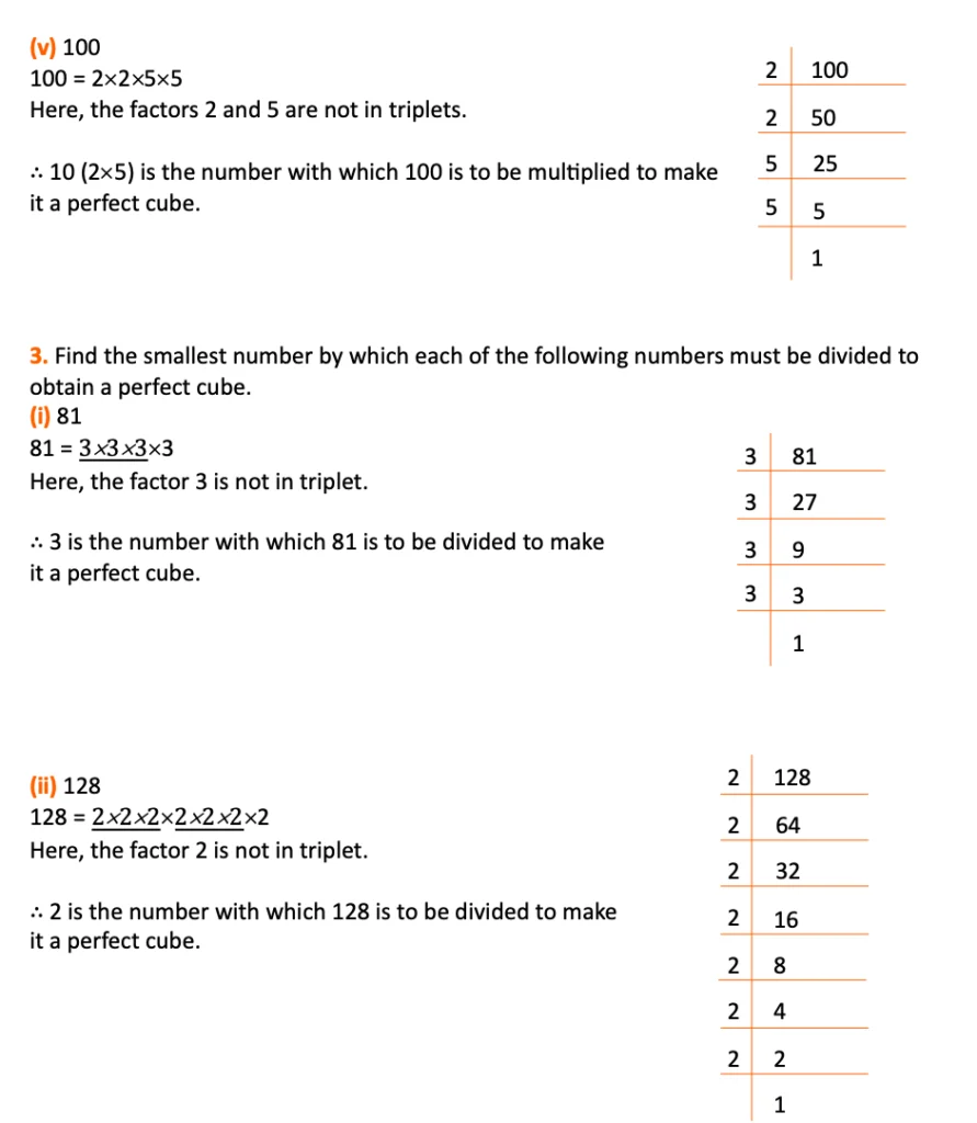 class 8 maths chapter 6 exercise 6.1 question 2, 3