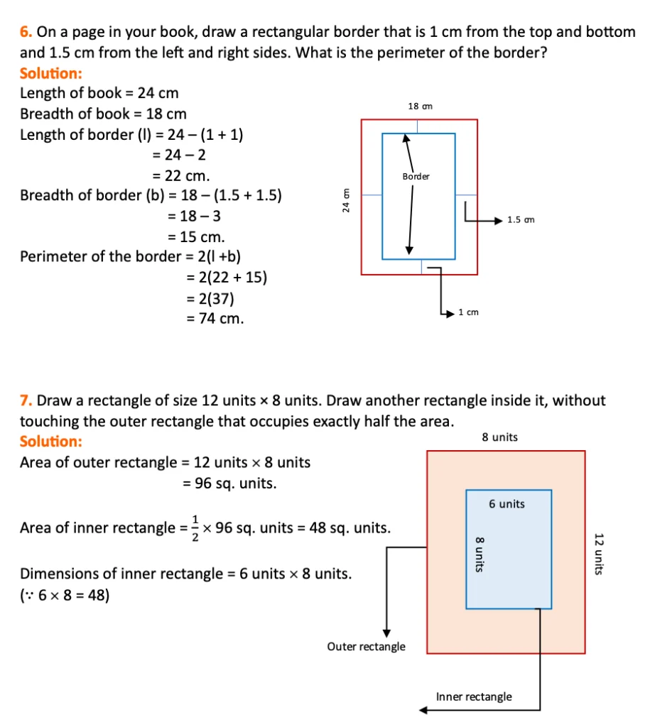 class 6 maths chapter 6 page 149 question 6, 7