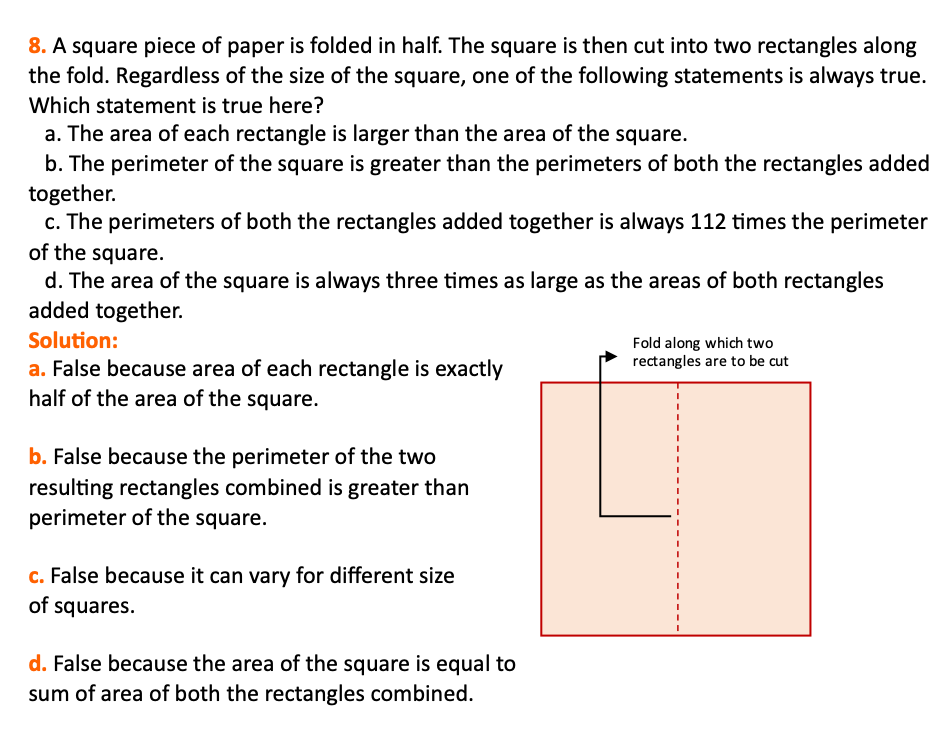 class 6 maths chapter 6 page 149 question 8