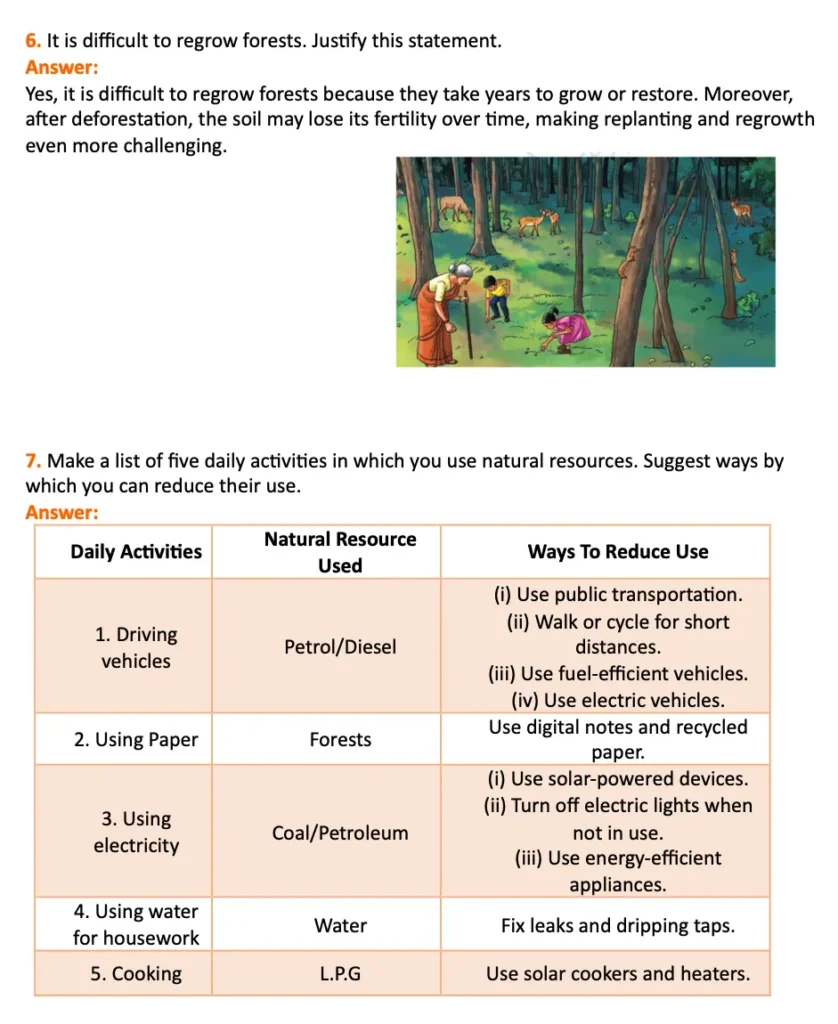 class 6 science curiosity chapter 11 nature's treasures question and answers 3